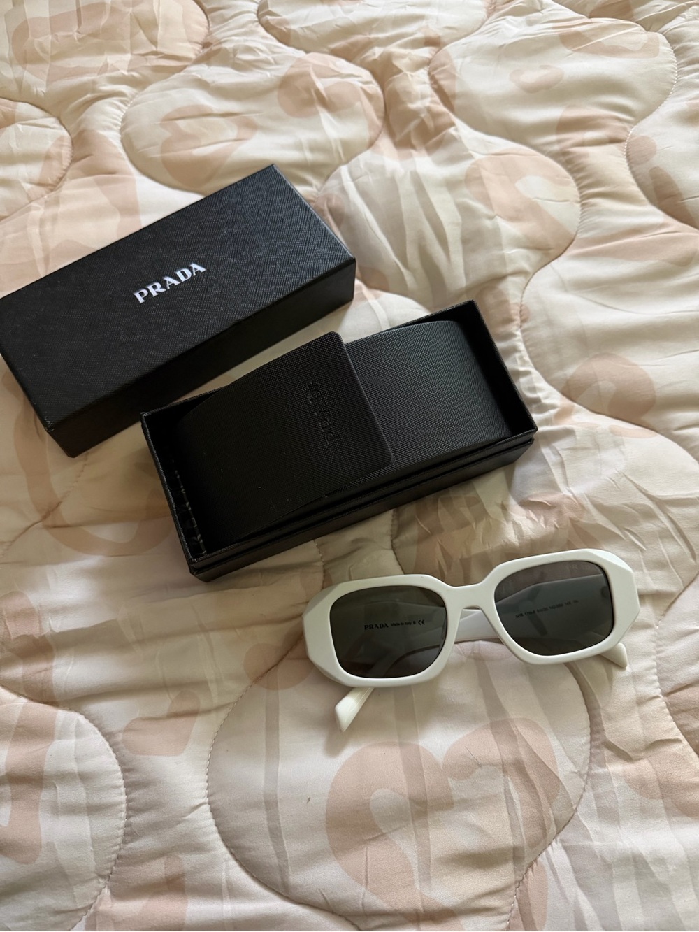 PRADA White SPR 17W-F Sunglasses